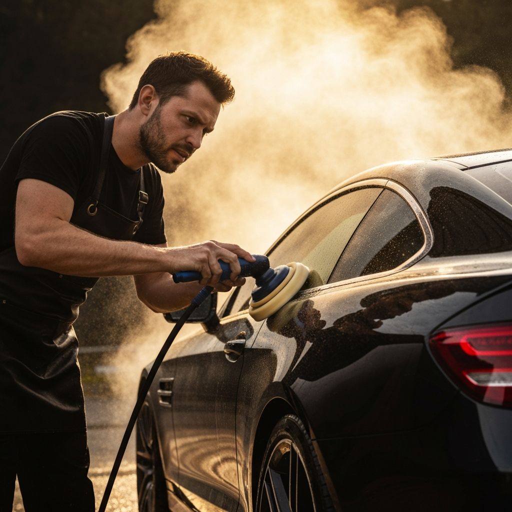 Professional exterior car detailing service