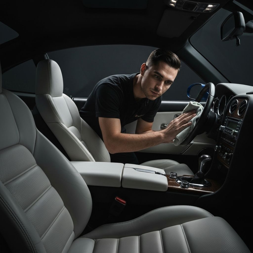 Professional interior car detailing service